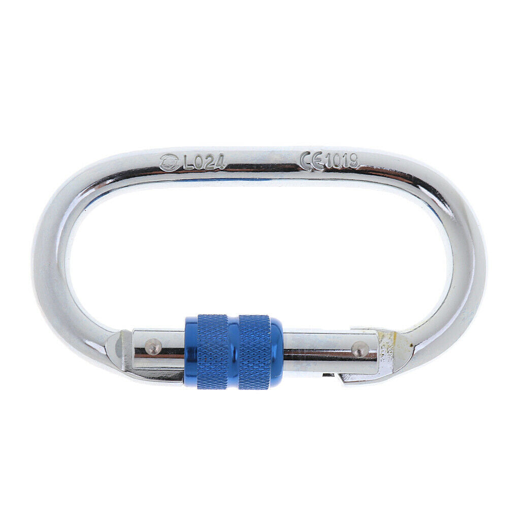 25KN Screwgate  Locking Rock Climbing Tree Arborist Carabiner Equipment Gear