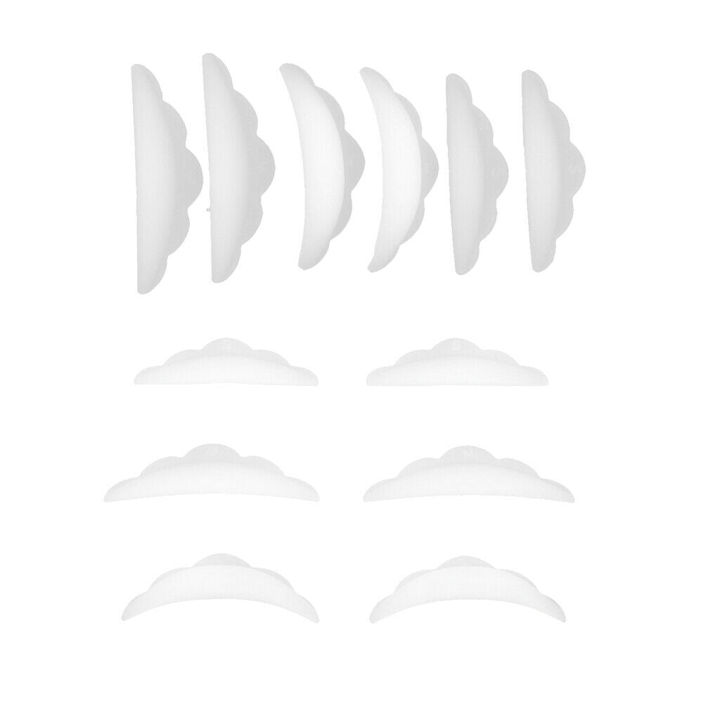 12 Pieces Eyelash Perming Lift Silicone Pads Eye Lash Lashes Guard Tools