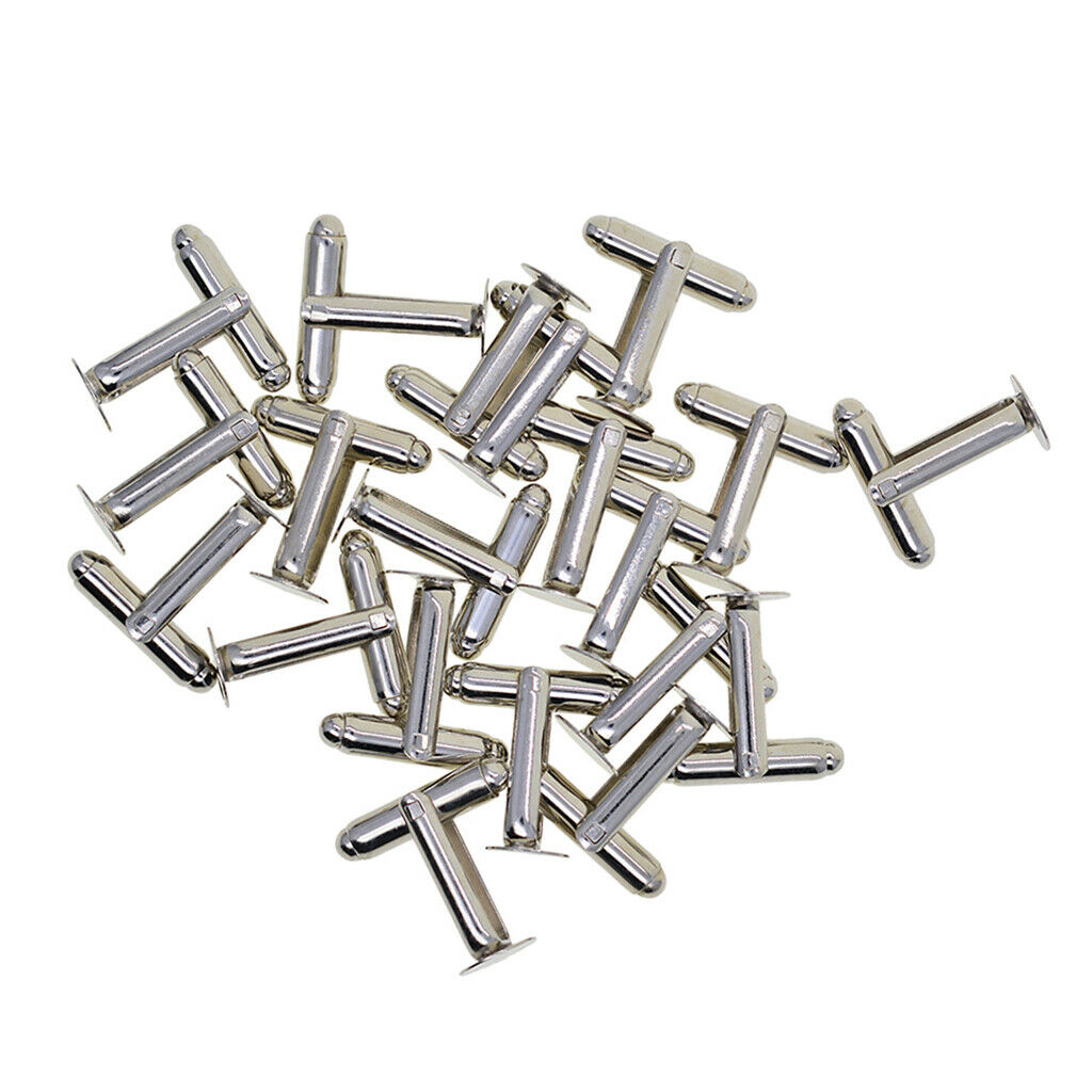 20 Pcs Blank Round Cuff Link Settings Bases Pads Setting Cuff Links Findings