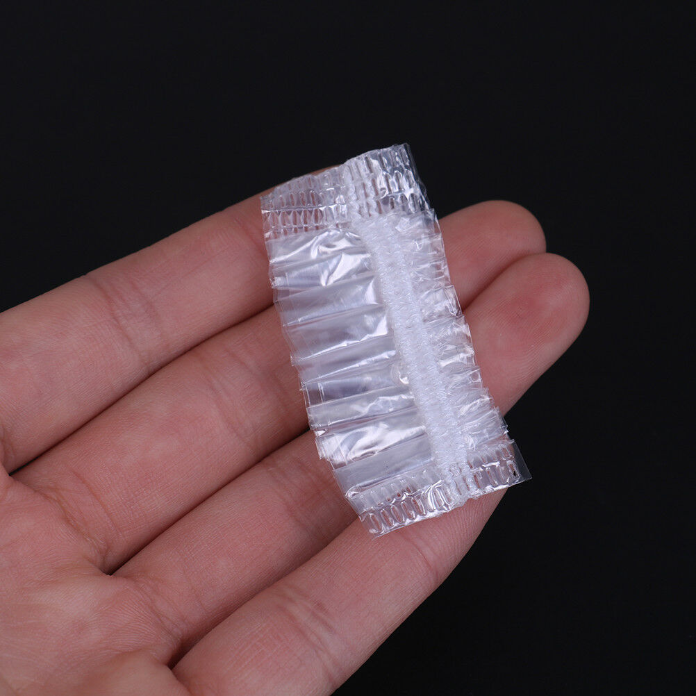 100pcs Disposable Plastic Waterproof Ear Protector Cover Dye Shield ProtectiBDA