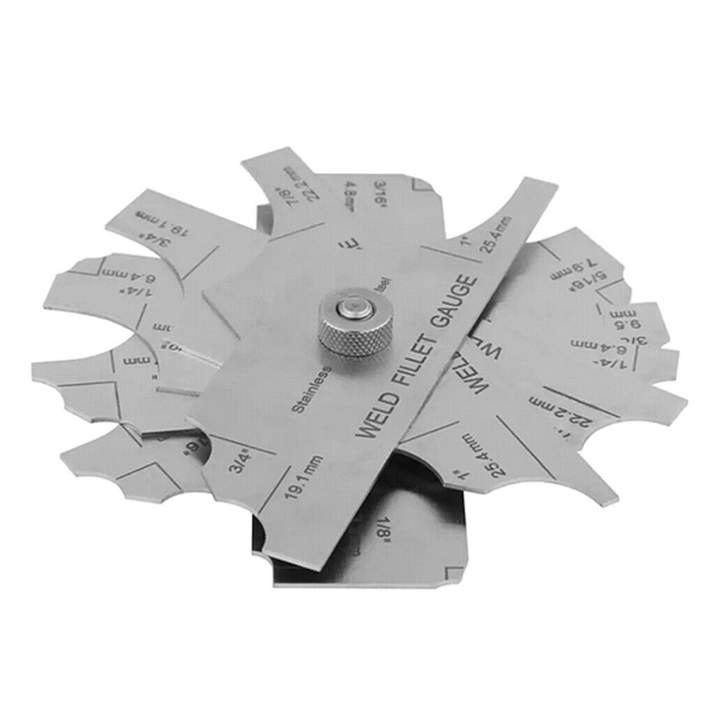7 x MG-11 100x32MM Metal Weld Fillet Gages Set Welding Inspection Test Ulnar