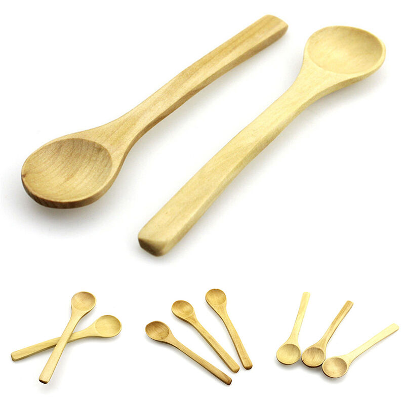6x Set Hot Bamboo Utensil Kitchen Wooden Cooking Tools Spoon Spatula Mixin.l8