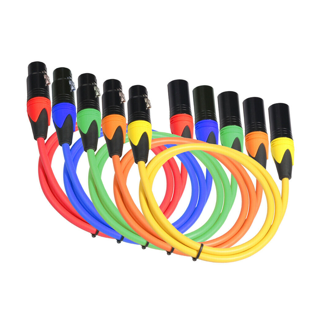 1M/3ft Microphone Mic  3 Pin Male To Female Plugs XLR Patch Audio Cables