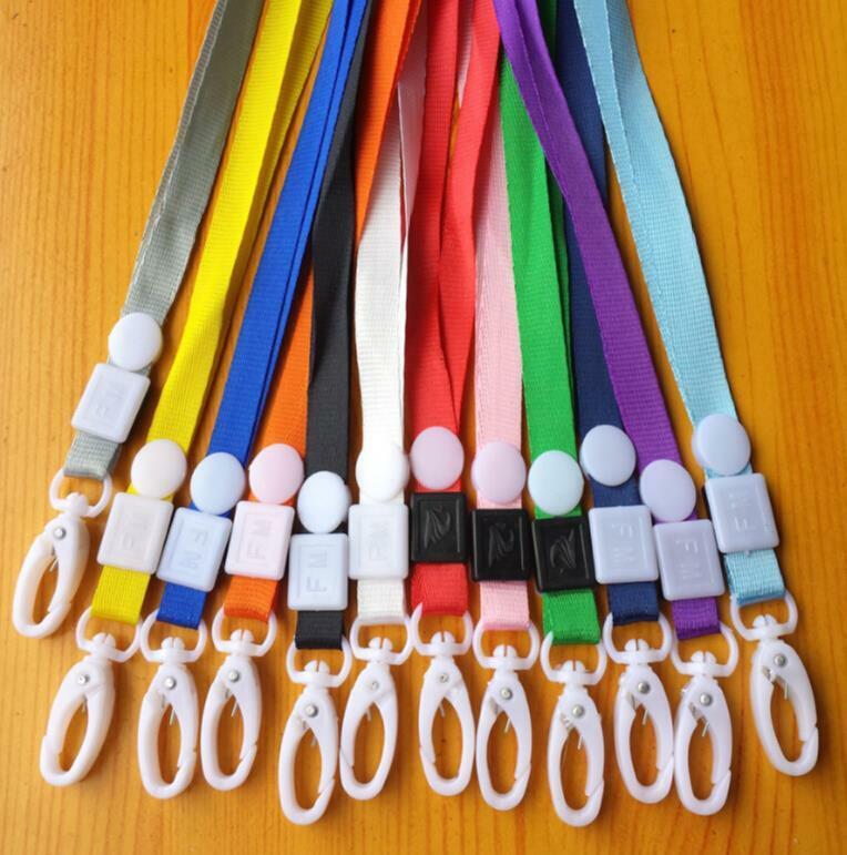 10Pcs Neck Strap Lanyard Safety Breakaway For ID Name Badge Holder Keys C.l8
