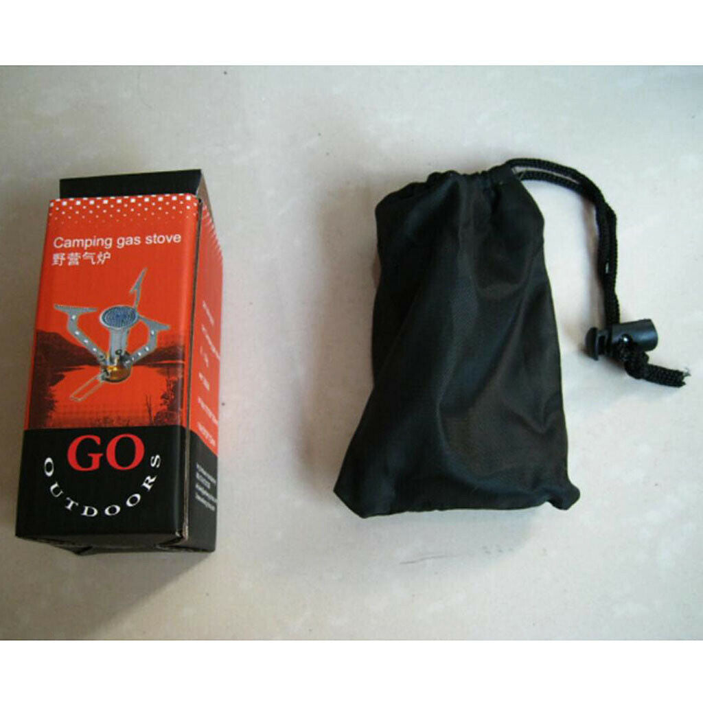 Outdoor Backpacking Canister Travel Camping Stove Burner Folding Bracket