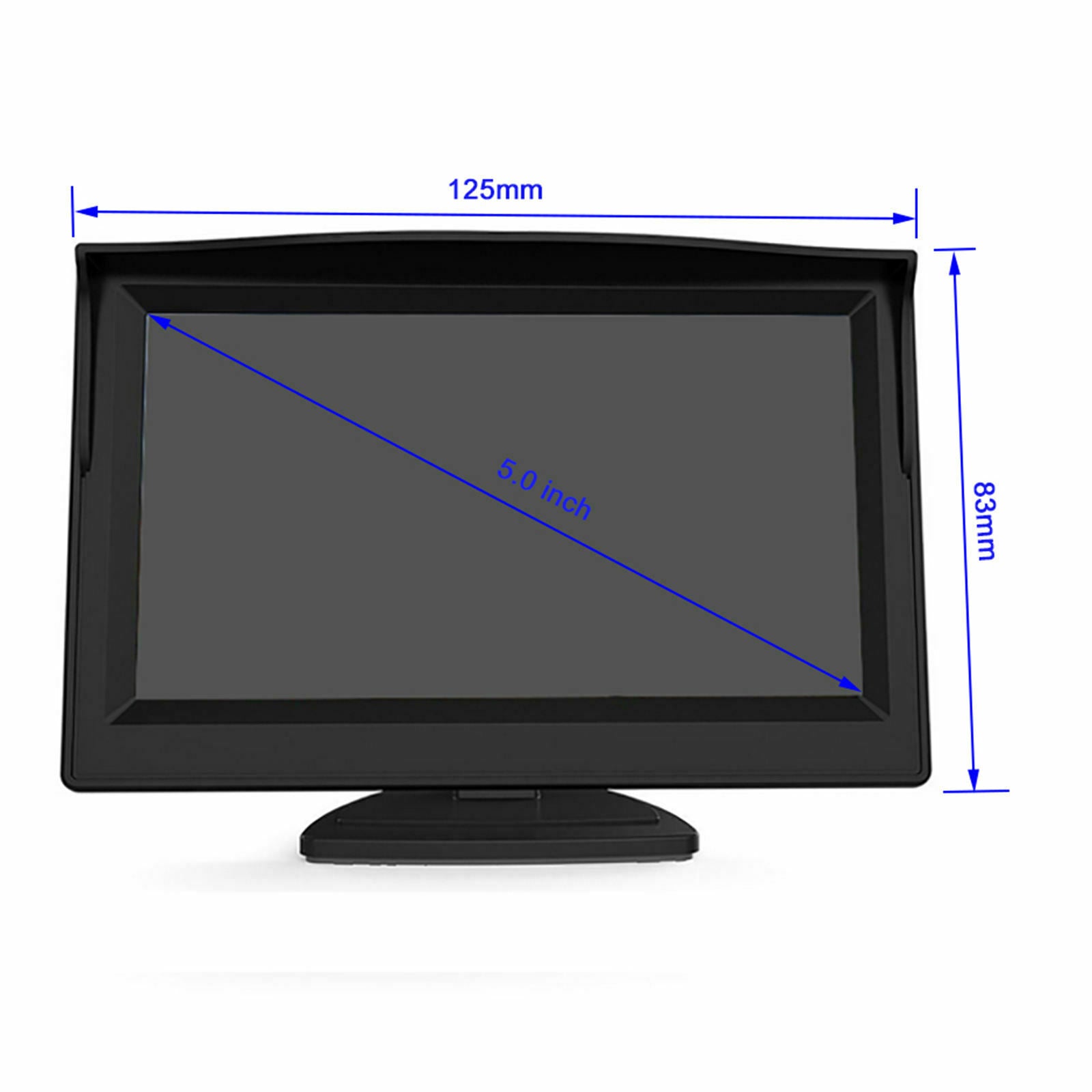 4LED Reverse Camera with LCD 5" Monitor Kit Waterproof Easy Installation