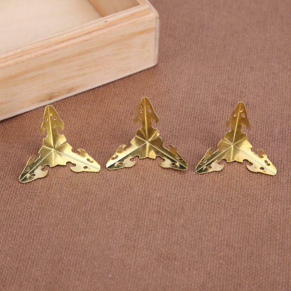12pcs Metal Carve Jewelry Box Corner Protector Furniture Decorative Bracket A#S