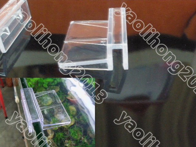 4 Pcs New Aquarium Tank Glass Cover Plastic Clip 6MM Support Holders