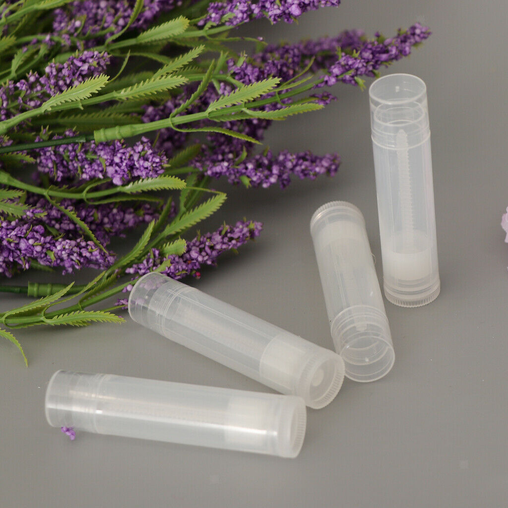 25Pcs Mini Makeup Lip Balm Tubes Clear Cosmetic Lipstick Bottles Containers