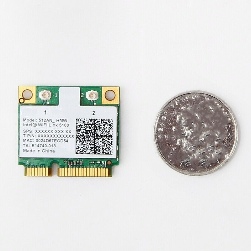 Dual Band 300Mbps Wireless Card for Intel Wifi 5100 512AN HMW Mini PCI-E WlaS6K1