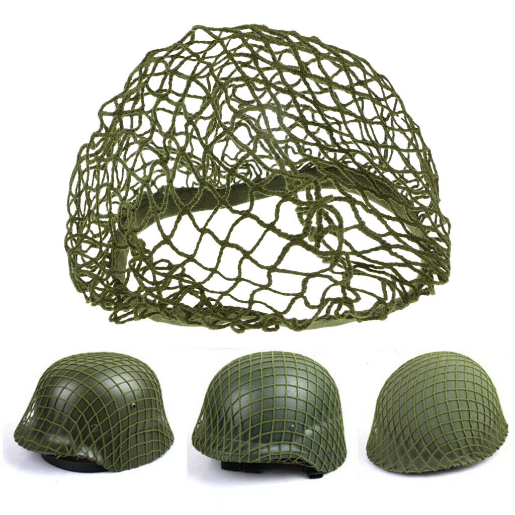 Helmet Net Cover, Camouflage Helmet Net, For M1, M35, M88, MK1, MK2, GK80, Green