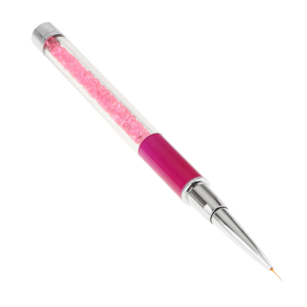 Mermaid Tail Tips UV Gel Polish Nail Art Drawing Painting Pen Brush Rose