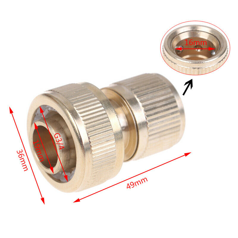 Garden Tap Brass 3/4 Hose Quick Connector Garden Irrigation 25mm Hose Connec Qx