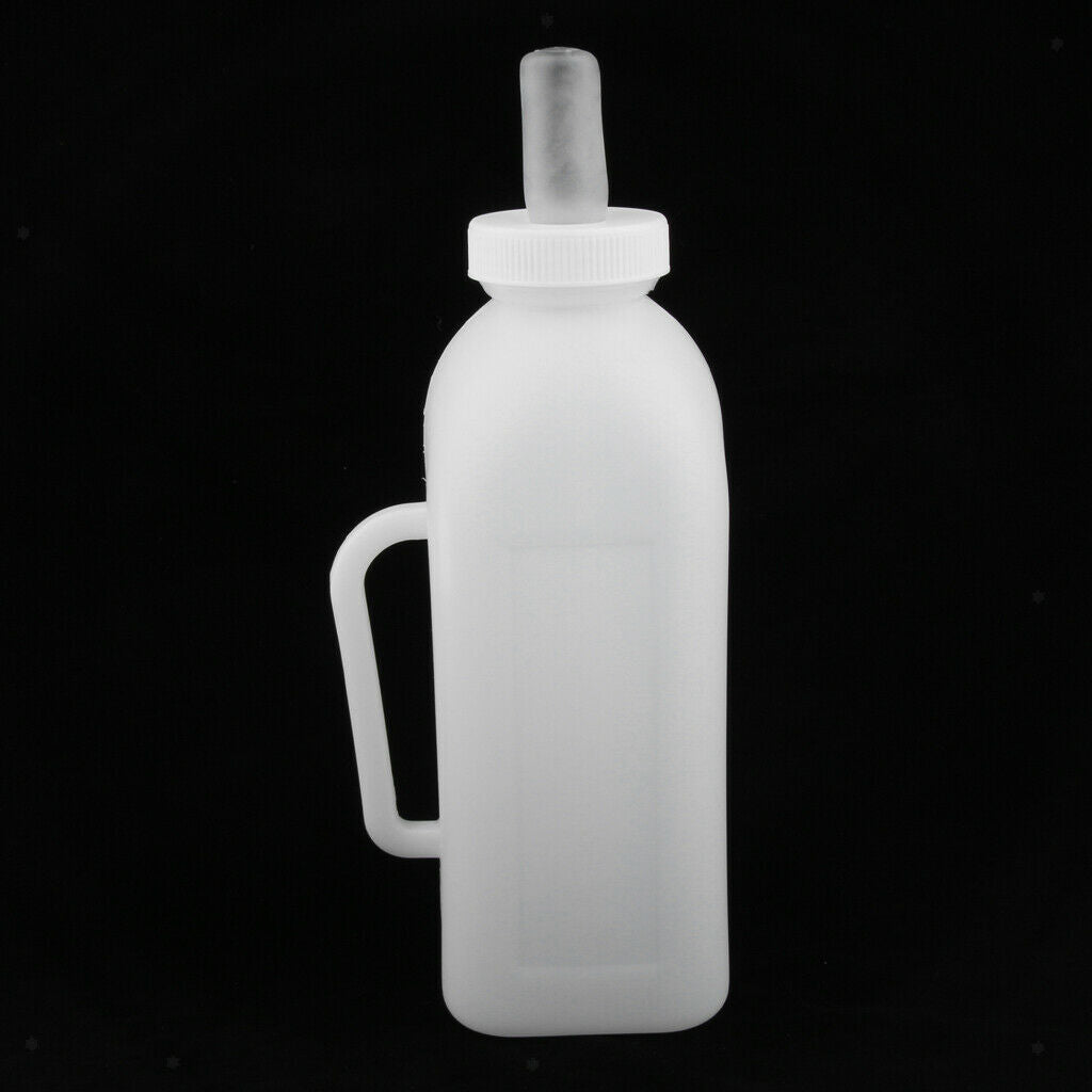 2X 2L Calf Nursing Feeding Milk Bottle with Nipple Livestock Cow Cattle