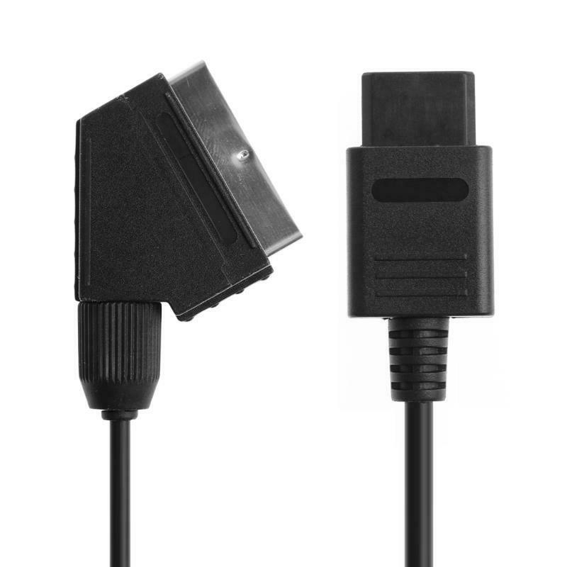 1.8M/6FT Scart Cable AV TV Video For SNES Game cube N64 NGC Console