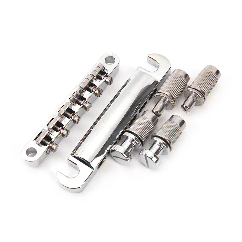 12 String Tune-O-Matic Tailpiece & Bridge Kit Set For Electric Guitar - SilverBD