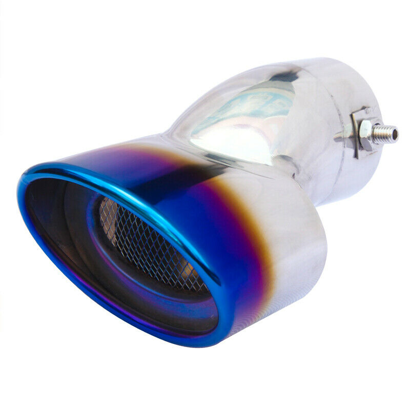 Car 63mm inlet Roasted Exhaust Tip Tail Pipe Muffler Stainless Steel  End Pipe