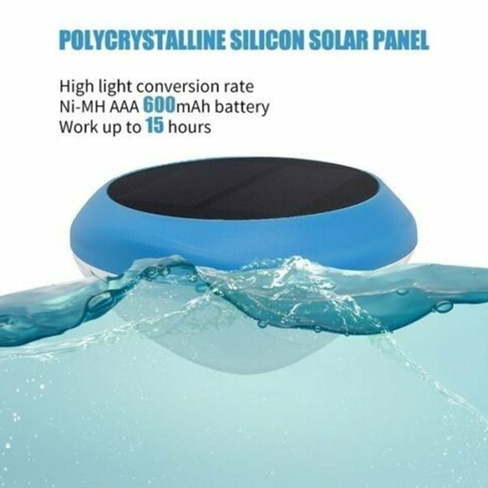 RGB Solar LED Floating Light Colorful Swimming Pool Pond Underwater Bright Lamps