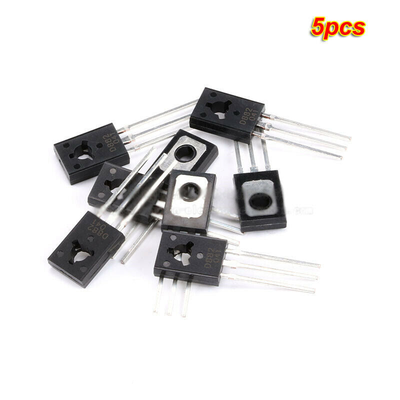 5pcs DIP Transistors D882 TO-126 NPN 30V/3A transistor Copper feet Triode