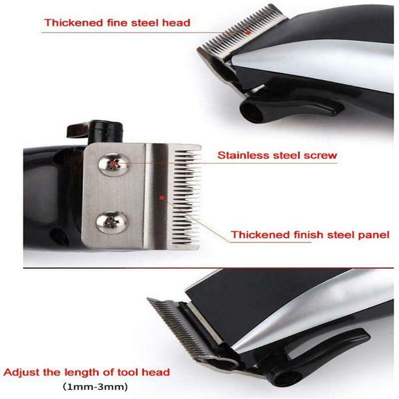 Professional Electric Plug-In Hair Clippers Beard Trimmer Barber Grooming Kit