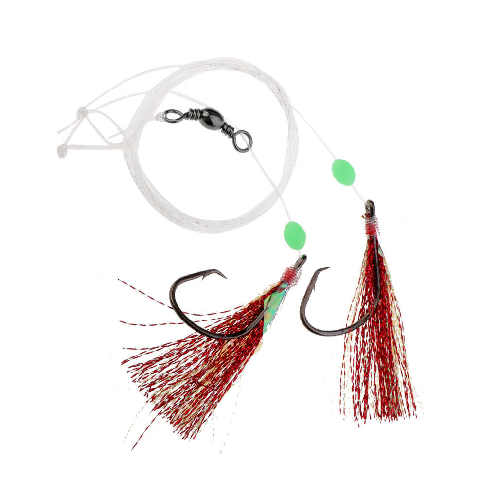 Fishing Barbed Hooks Fishing Lures Baits Jig Lure with Sea Fishing Hooks 4-0