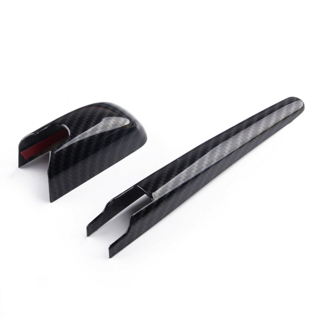 3Pcs Carbon Fiber Rear Wiper Cover Frame Fit For Dodge Durango SUV 2011-2020 ABS