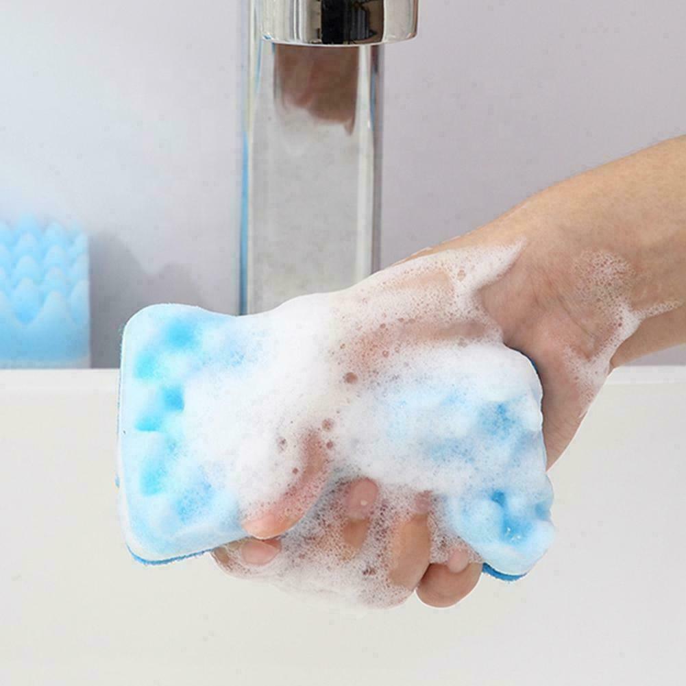 1xSponge Brush Dish Washing Cleaning Kitchen Pad Soap Tool Cleaner Y1V7