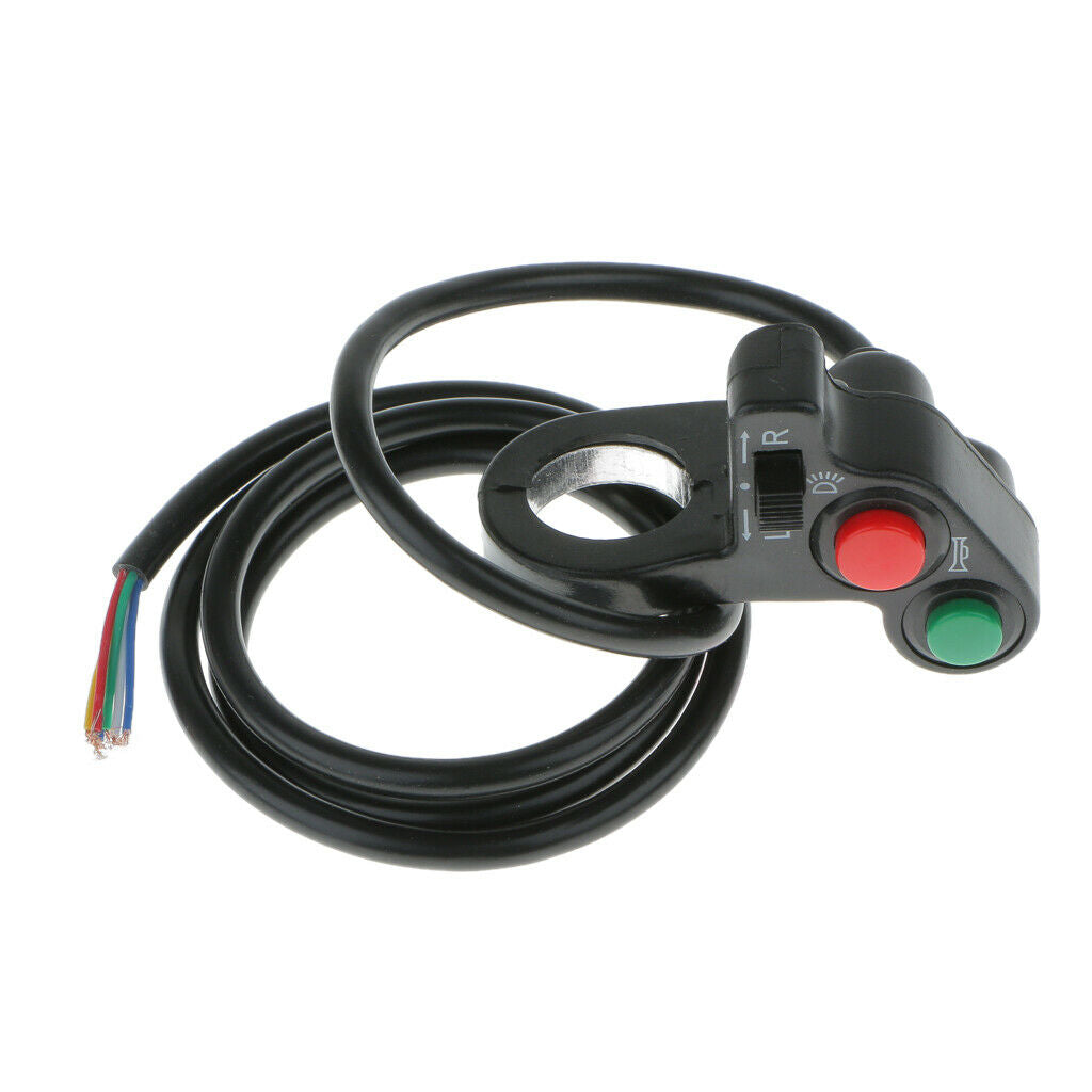 Motorcycle Scooter Bike Quad ATV Horn Turn Signal Headlights Switch-7/8"