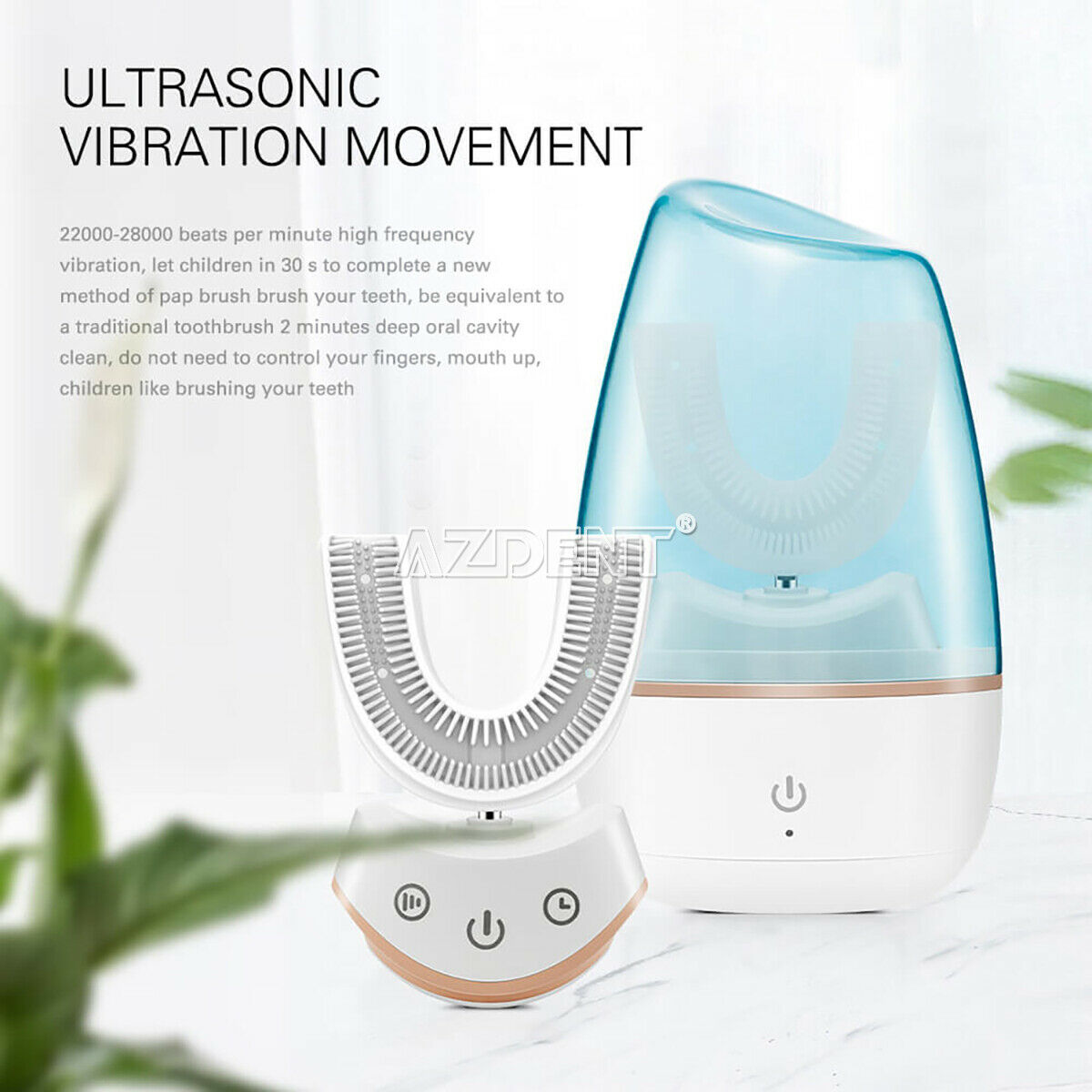 UltrasonicElectric Toothbrush U-Type Ultraviolet Disinfection Inductive Charging