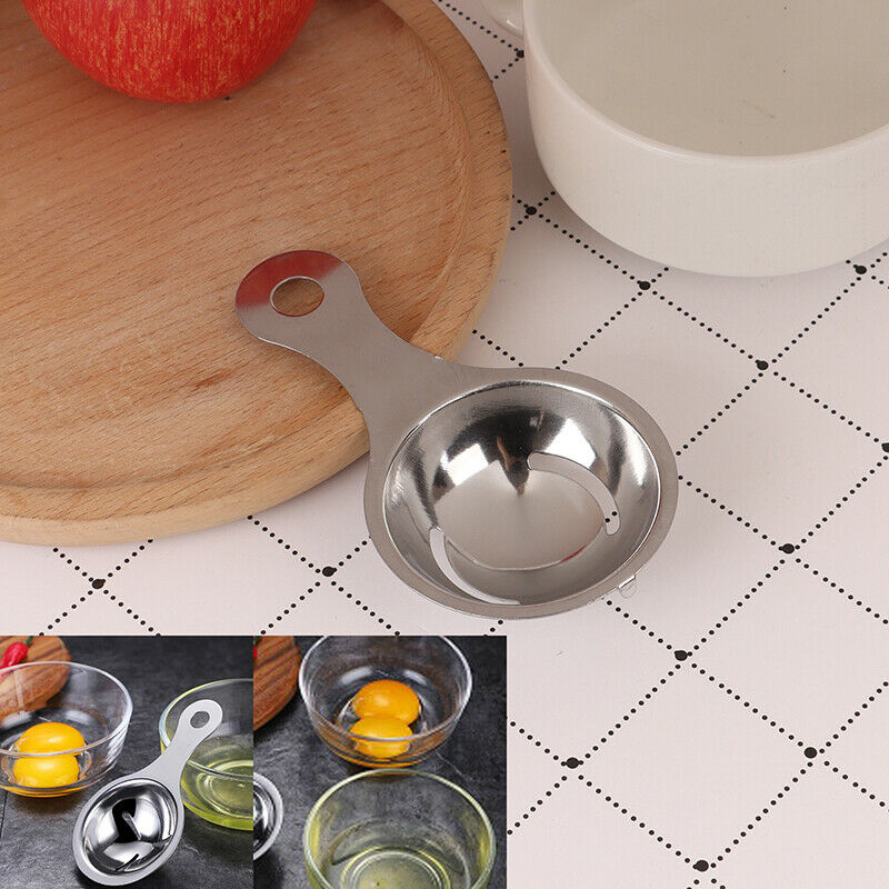 Egg Tool Stainless Gadget Separator Yolk Filter Cooking Home Steel White .l8