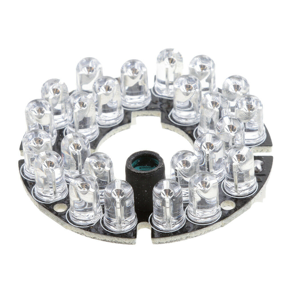 24 Infrared Night Vision IR LED Lamp Board Module for Camera DVR System