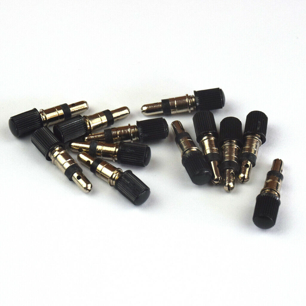 12 lot German Valve Core Tyre Valve Core with Caps 28mm Biking Accessories