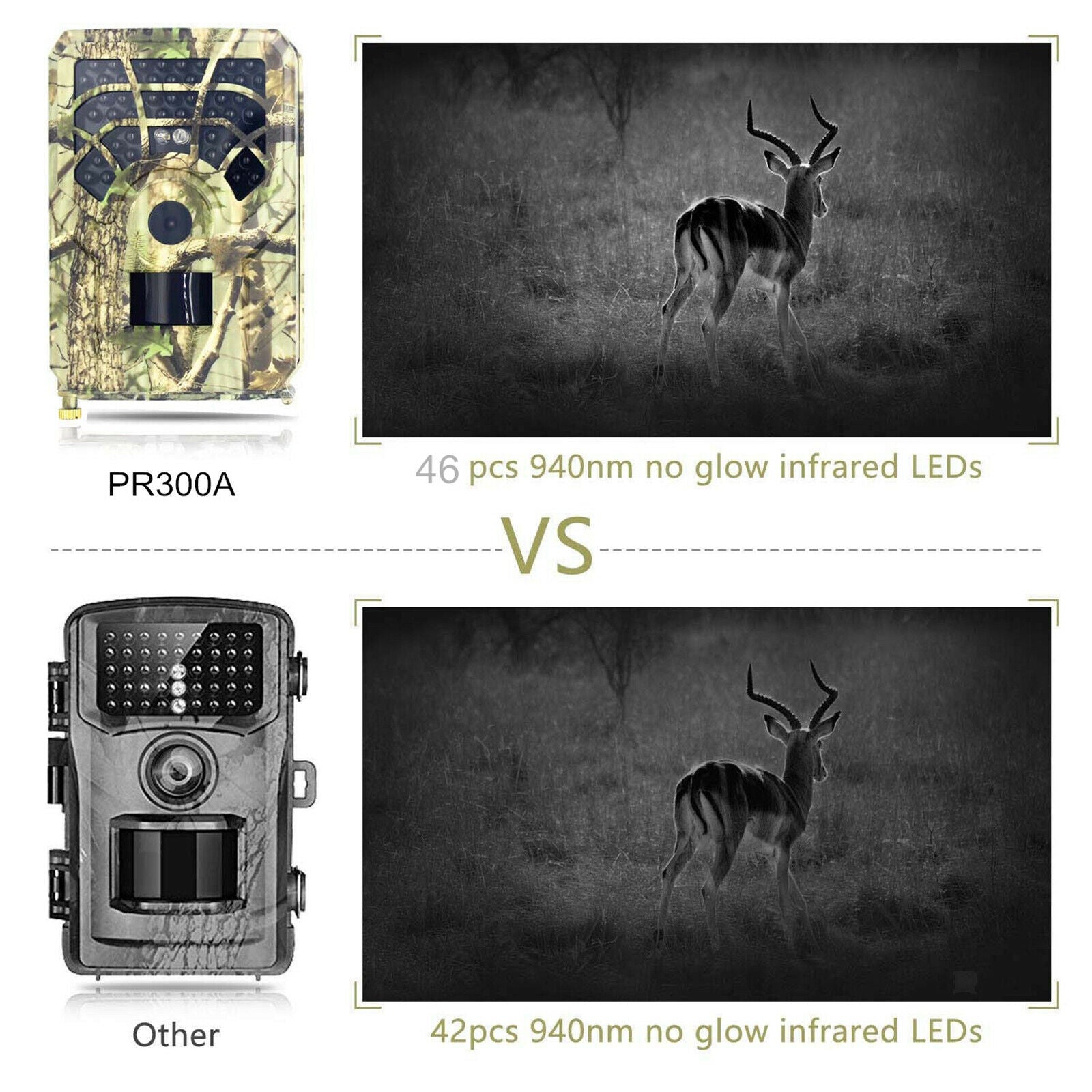 12mp 640P Trail Camera, Hunting Camera with 120° Wide-Angle Motion Trail Game