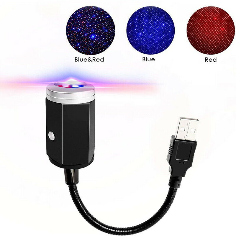 Usb Car Roof Star Projector Led Night Light 3 Colors 7 Lighting Effects Lamp Ad