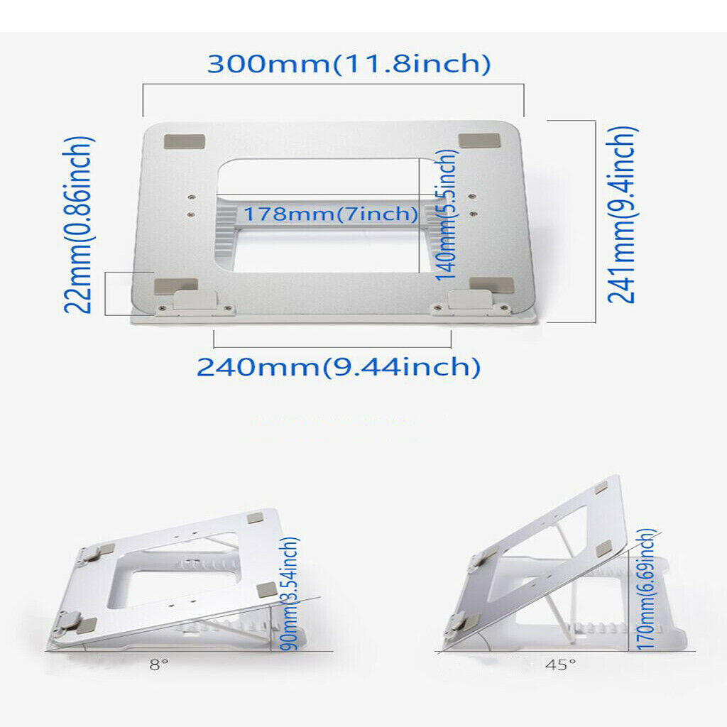 Universal Desktop Desk Stand Holder For 11 - 14 Laptop Computer