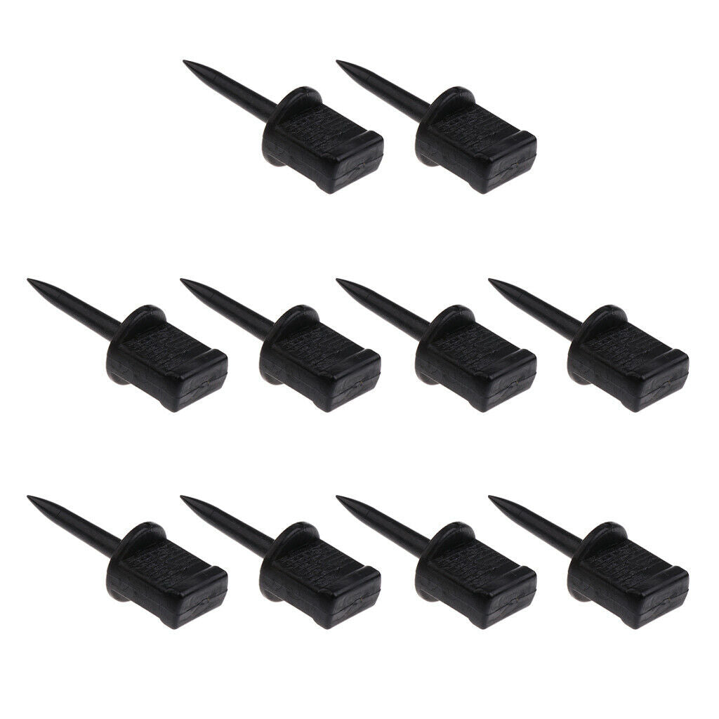 10pcs Plastic Archery Paper Target Pins Nail Supplies Target Face Pin Black