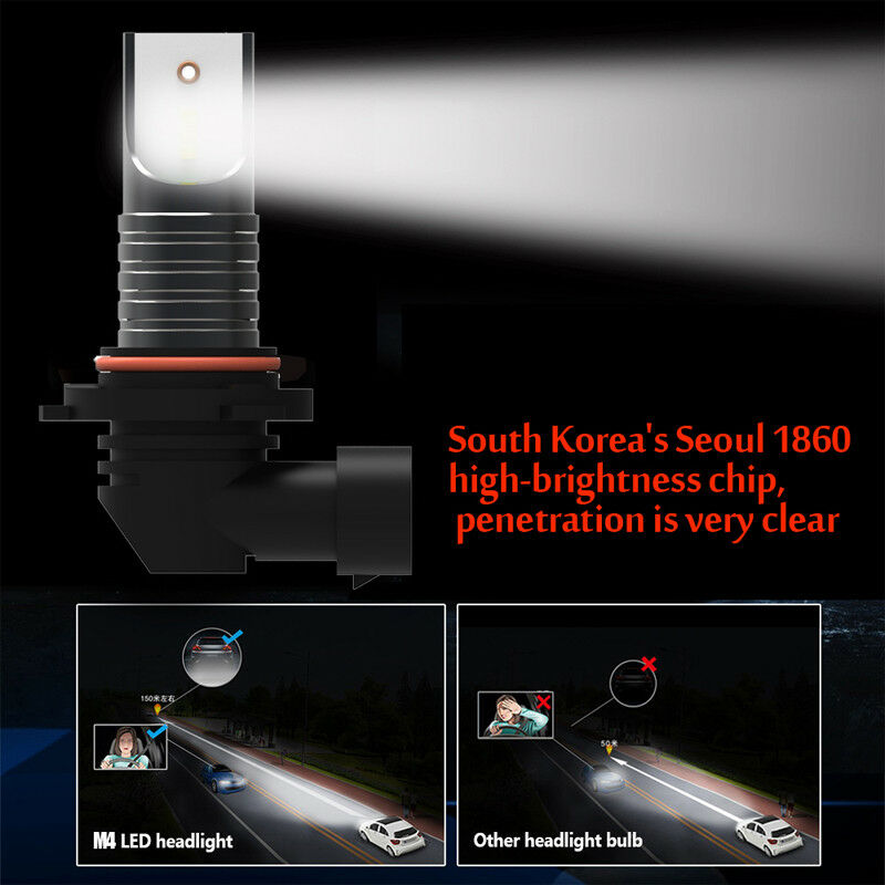 Universal 9006 HB4 Car LED Headlight Conversion Bulbs 30000LM 6000K Power Lamps