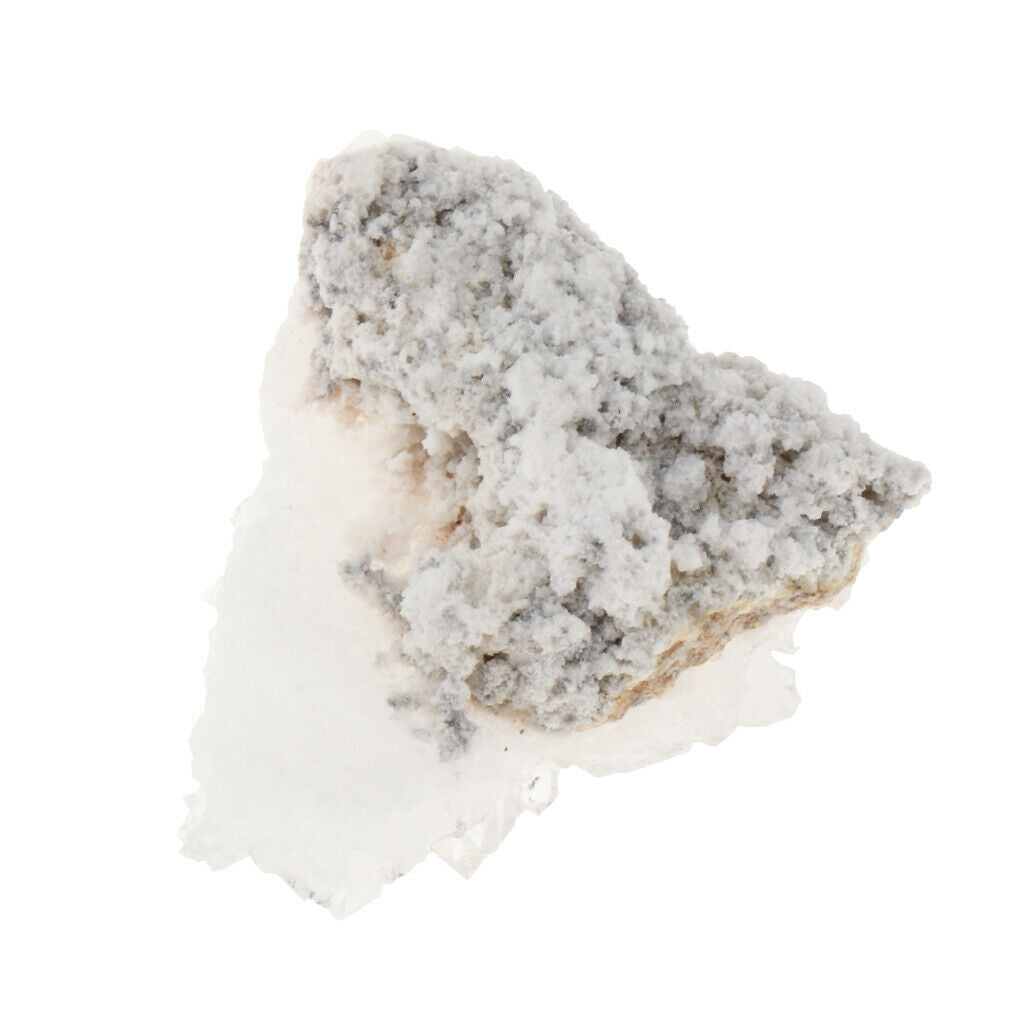 White Crystal Cluster VUG Specimen Natural Stones Minerals Reiki Heal Desk