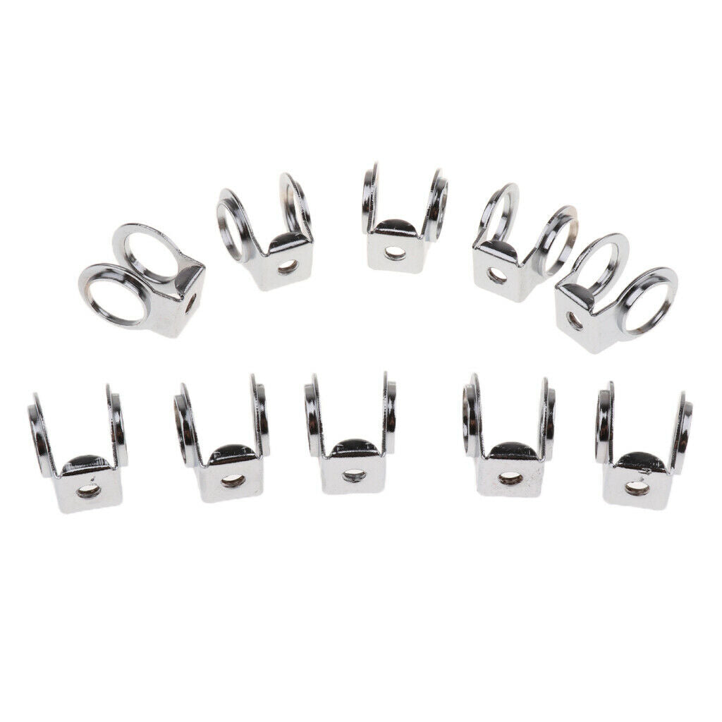 10Pcs Drum Tom Cymbal Holder Rack Clamp Drum Set Mounting Fixing Parts 22mm