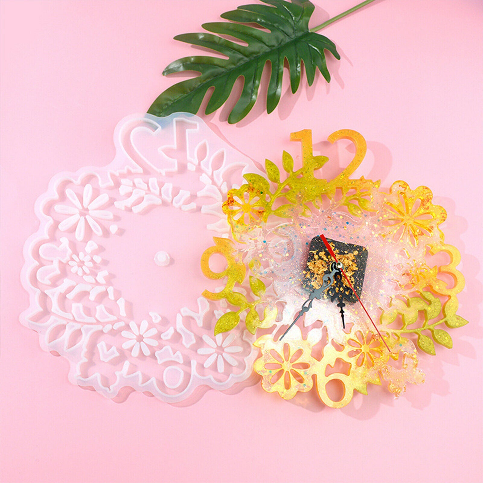 Silicone Clock Mold Handmade DIY Epoxy Molds for Jewelry Home Ornaments