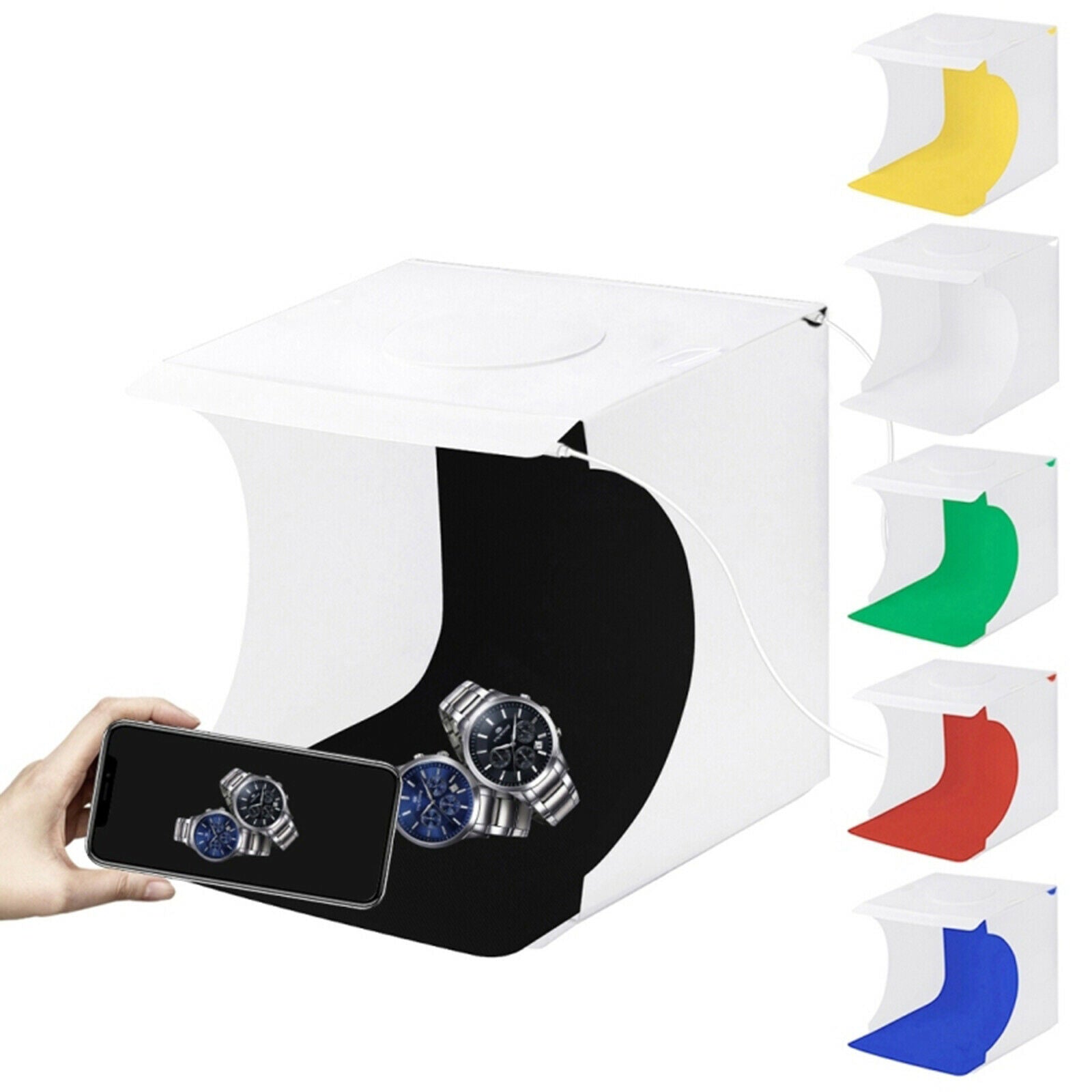 Photo Studio Photography Lighting Tent Light Room Cube Mini Box + Backdrops