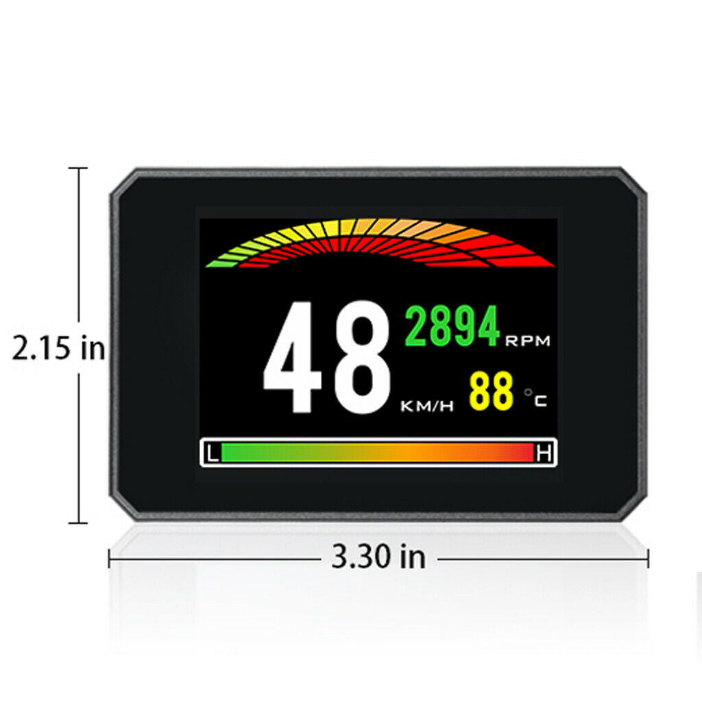 P16 TFT Head Up Display Car Speed On-Board Computer Windshield Projector