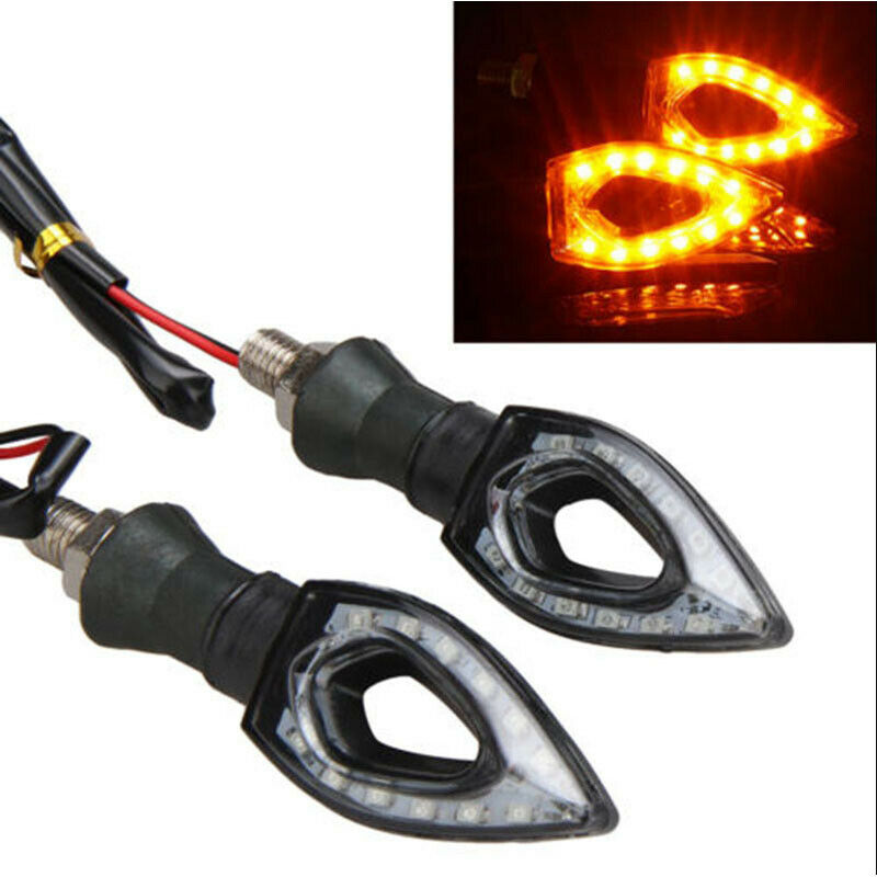 12V Smoke Motorcycle Scooter Fender Lamp LED Brake Stop Rear Tail Turn Light Kit