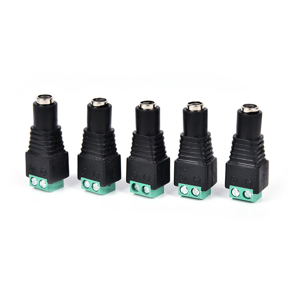 5 x 5.5x2.1mm female jack dc power adapter connector plug for cctv camera  G SJ