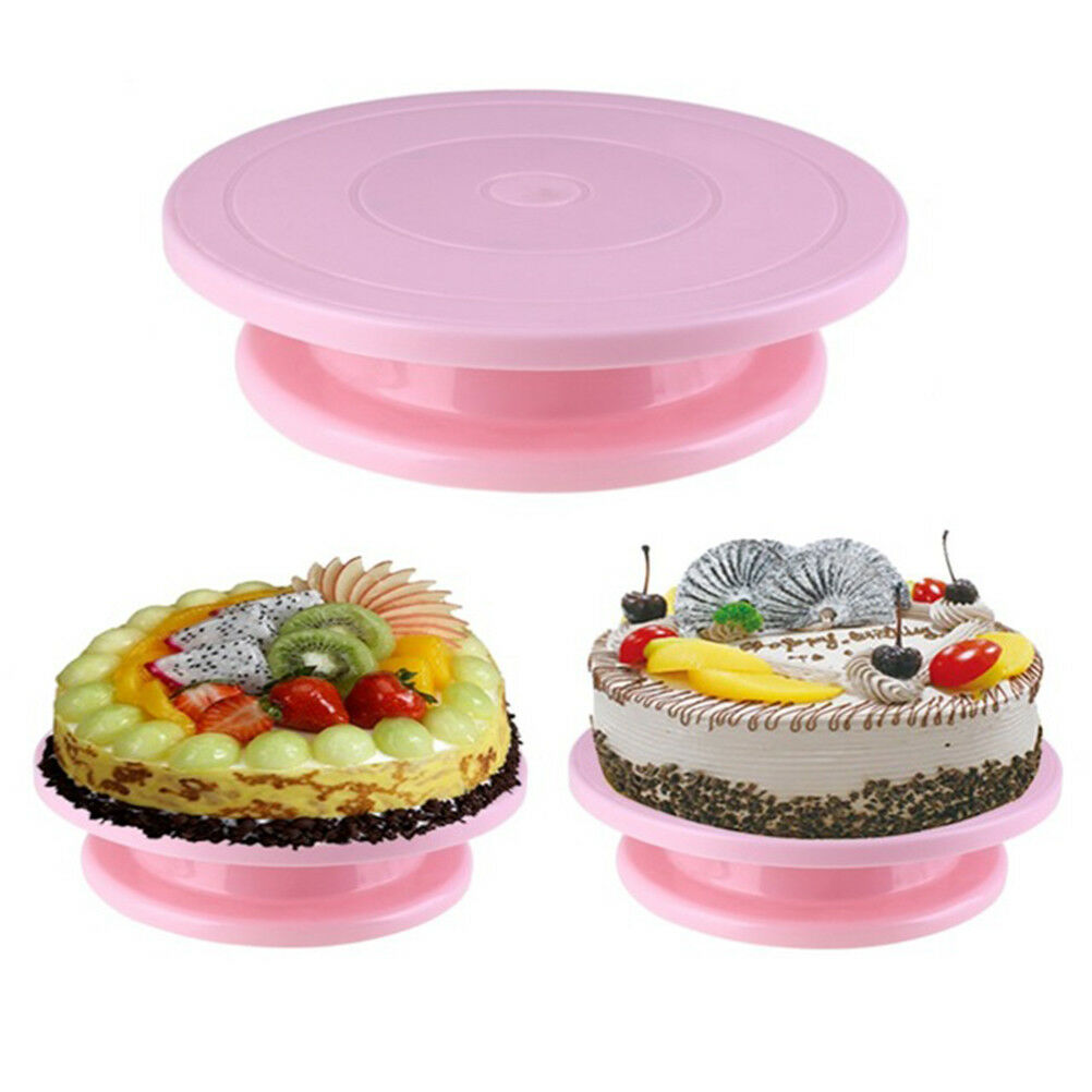 14cm DIY Pan Baking Tool Cake Plate Turntable Rotating Anti-skid Cake Stand_DD