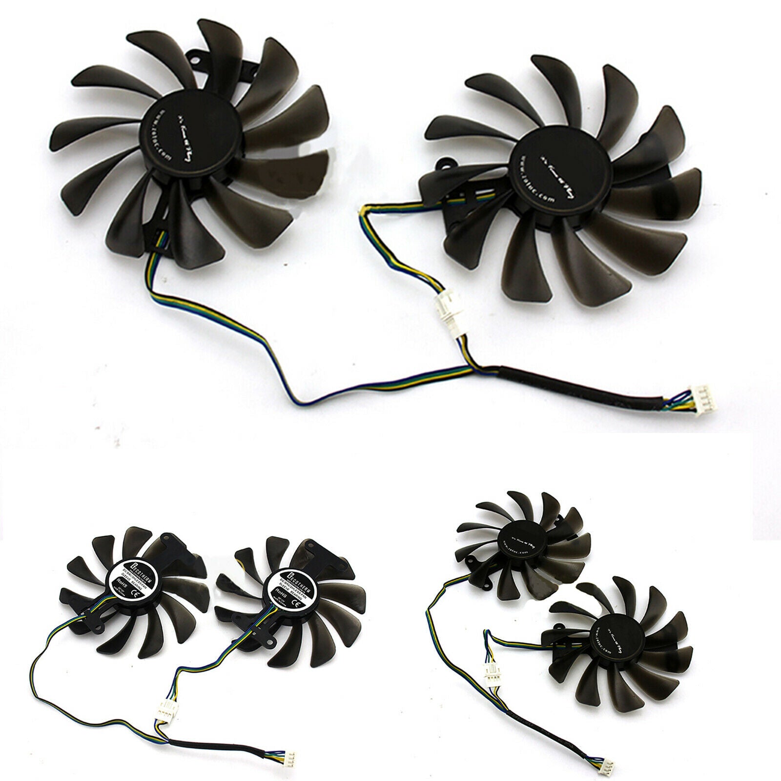 For ZOTAC GeForce GTX 1080 1070 AMP Edition GPU Cooling Fan Graphics Card Cooler