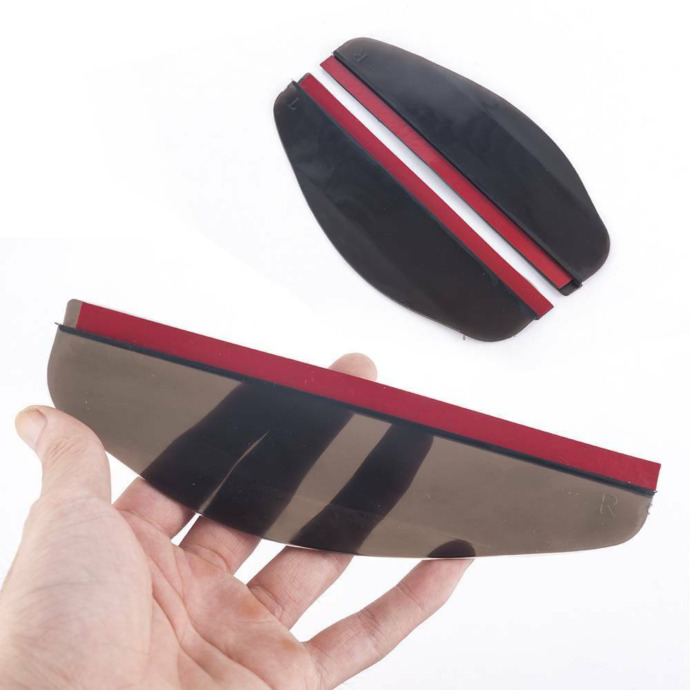 1 Pair  Side Rear Mirror Visor Car Accessories Rain Snow Guard Black Eyebrow