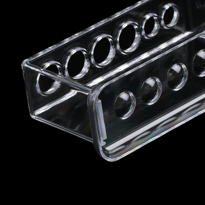 Plastic Clear Test Tube Rack 6 Holes Stand Lab Test Tube Stand Shelf WHDFAU