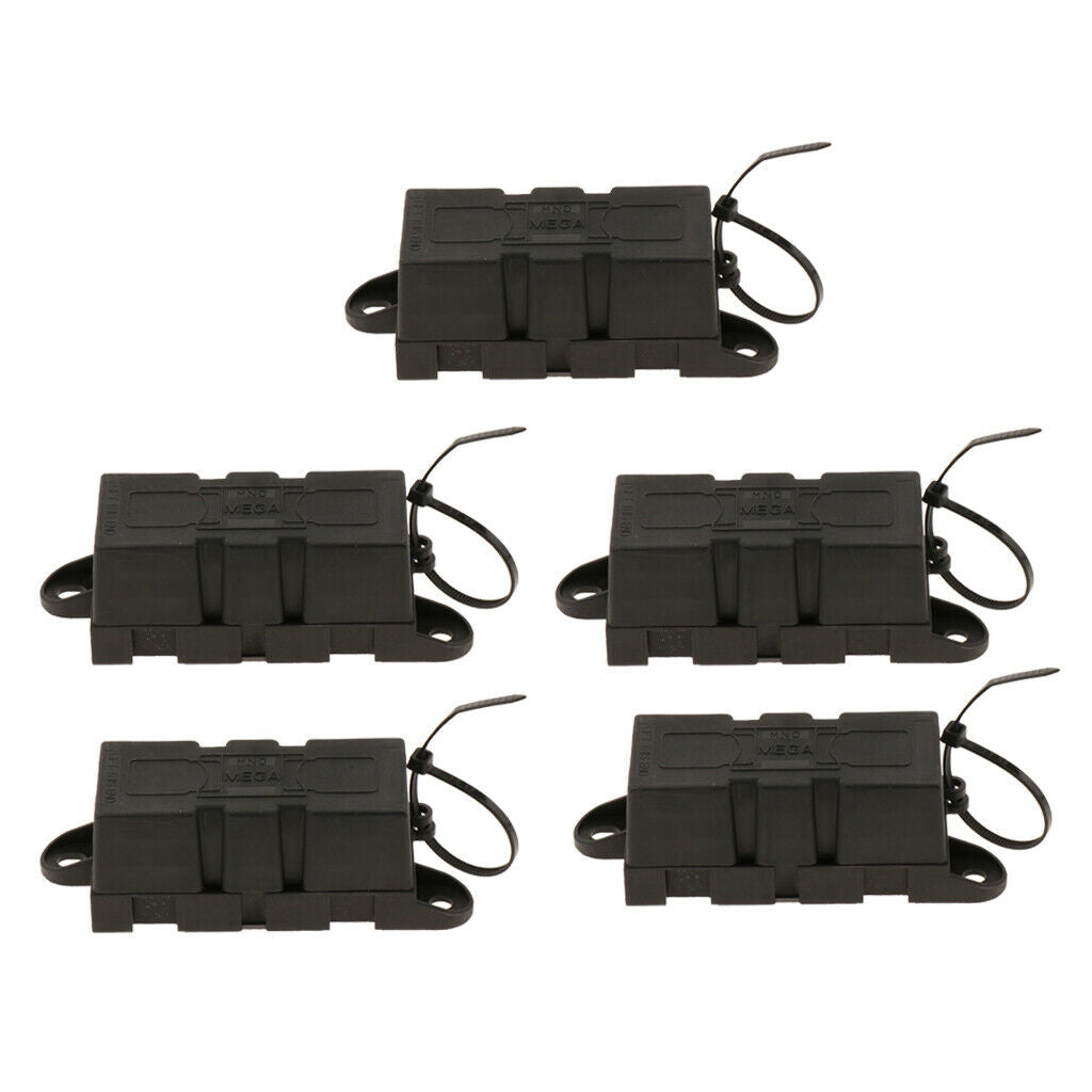 5x Mega Fuse Holder For Forklift RV Motorhome Yacht Car Golf Cart Marine