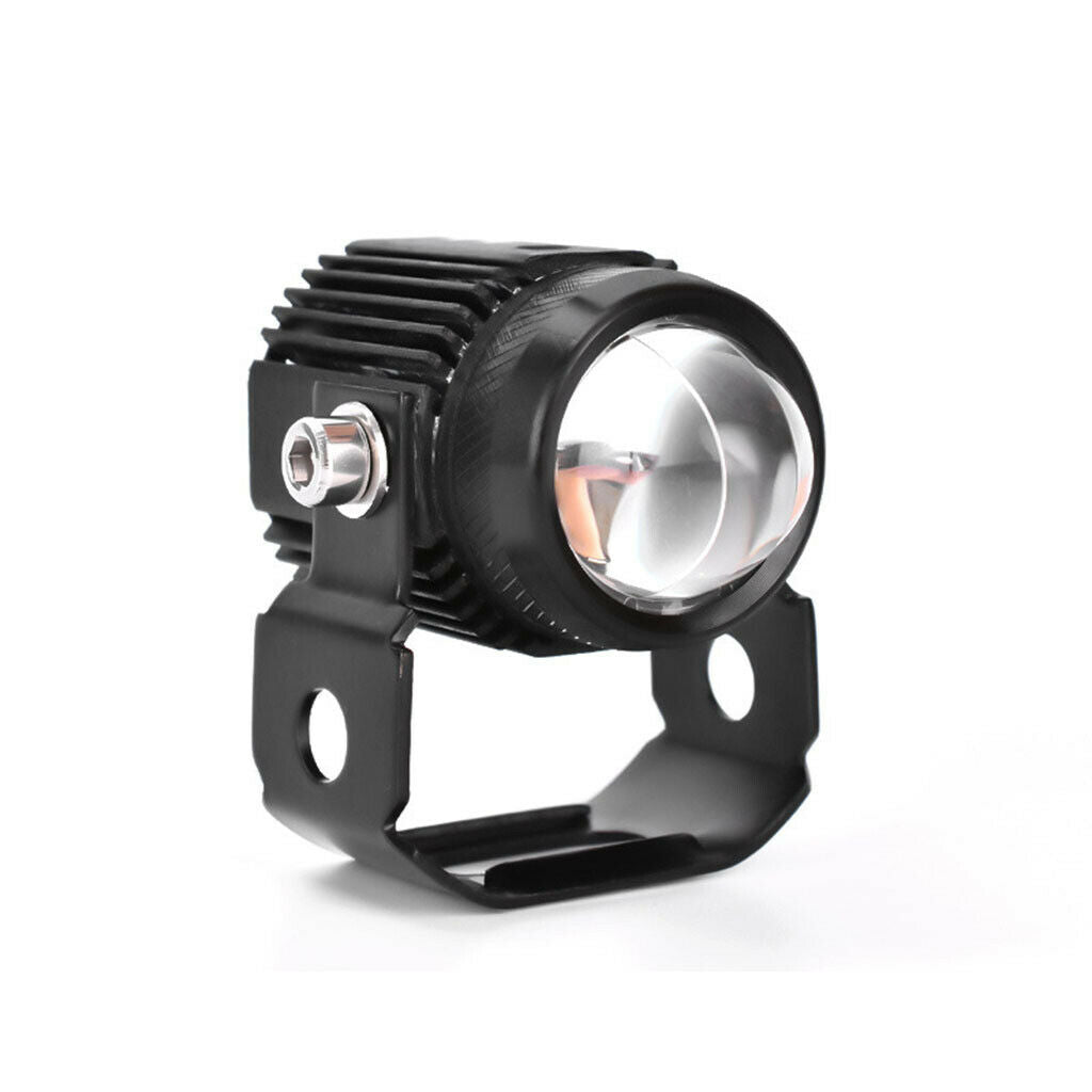1 Pair Auxiliary Lights LED Fog Lights Flood White Yellow Fits for E-Bicycle